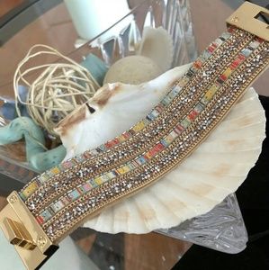 Multicolored Turn Lock Bracelet